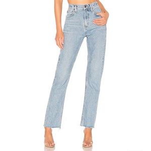 AGOLDE Cherie High Rise Straight Jean in Merit